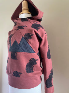 Toddler Bunny Hoodie Sweatshirt 12m-3Y Grow With Me, Ready to Ship, Easter Outfit